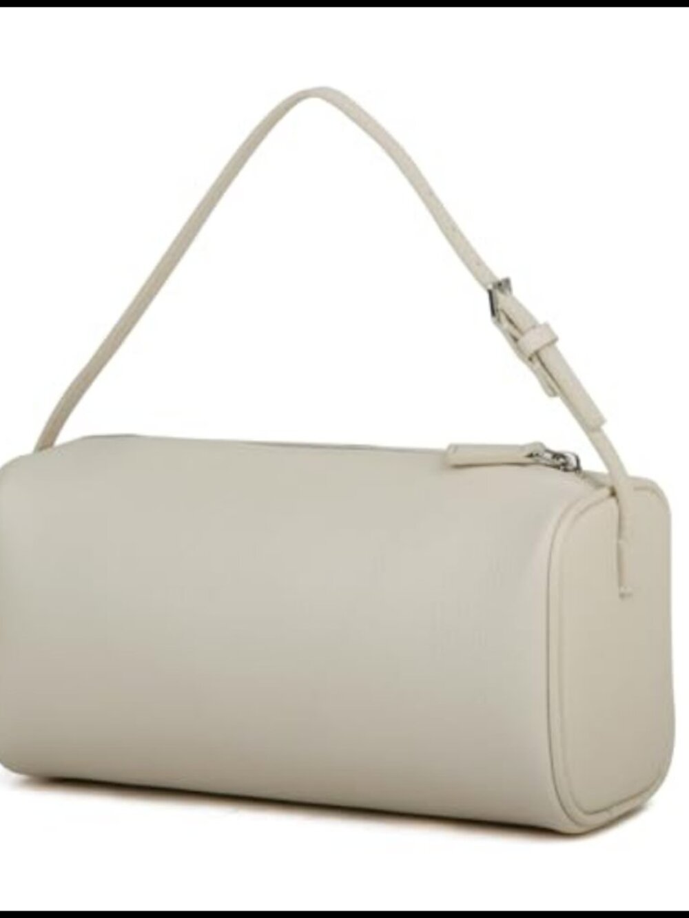 Full-Grained Leather Crossbody Hobo Bag Handmade Stitching